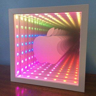 IKEA Infinity Mirror: 12 Steps (with Pictures) Infinity Mirror Table, Wall Signs Diy, Event Design Branding, Infinity Mirror Diy, Infinite Mirror, Led Infinity Mirror, Infinity Table, Led Room Lighting, Ikea Frame