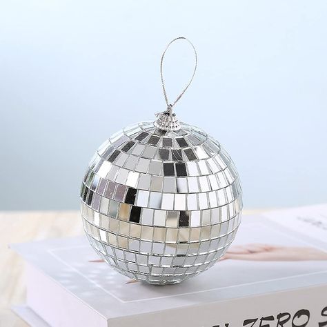 Mirror Ball Party, Disco Ball Decorations, Ball Mirror, Disco Ball Mirror, Disco Birthday Party, Christmas Balls Decorations, Ball Party, Ball Decorations, Wedding Cake Decorations