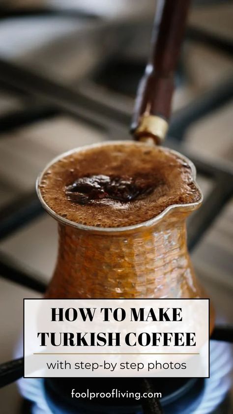 Turkish Coffee Recipe, Diy Kombucha, Arabic Coffee, Meatless Main Dishes, Ground Coffee Beans, Turkish Tea, Coffee At Home, Coffee Drink Recipes, Coffee Uses