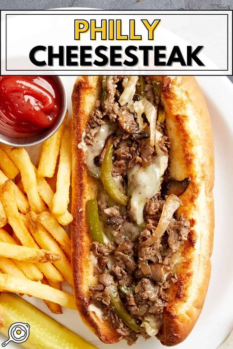 Philly Cheesesteak Recipe Philly Cheesesteak Recipe, Cheesesteak Sandwiches, Philly Cheese Steak Sandwich, Sautéed Veggies, Steak Sandwich Recipes, Philly Cheese Steak Recipe, Cheese Whiz, Cheesesteak Recipe, Cheese Steak Sandwich