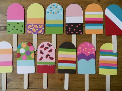 Ridiculously cute ice pop garland Ice Cream Crafts, Vintage Umbrella, Summer Crafts For Kids, Ice Pops, Ice Creams, Summer Crafts, Toddler Crafts, Art Activities, School Crafts