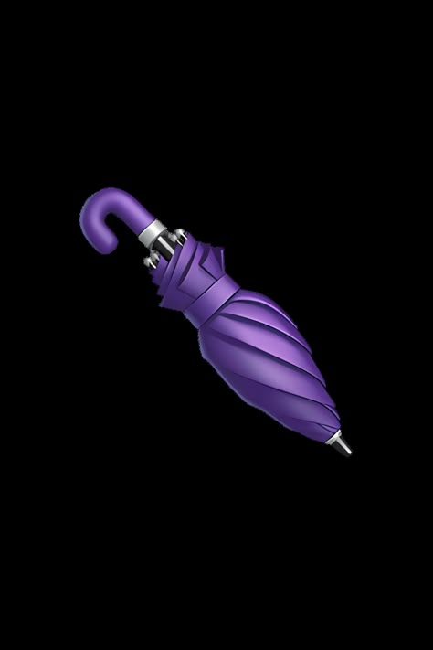 Umbrella Emoji, Closed Umbrella, Umbrella Cartoon, Emojis Iphone, Apple Emojis, Purple Umbrella, Emoji Cat, Umbrella Illustration, Ios Emoji