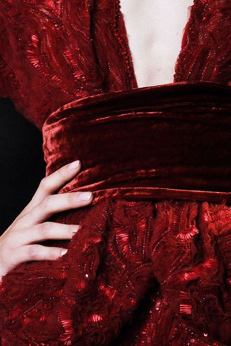 (Detail) Elie Saab 2010 Couture. Satine Moulin Rouge, Lizzie Hearts, Elie Saab Haute Couture, Foto Top, Lady Macbeth, Elie Saab Fall, Red Queen, Beautiful Textures, Red Aesthetic