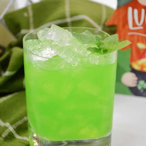 Emerald Sunrise Cocktail - Kitchen Fun With My 3 Sons Sunrise Drink, Fun Food For Kids, Sunrise Cocktail, Food For Kids, Vodka Brands, Lunch Appetizers, Sour Mix, Cocktail Serving, Kitchen Fun