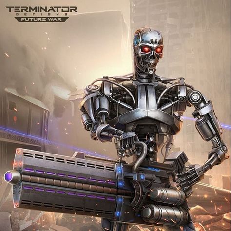 Terminator (T-833) | Terminator Genisys: Future War Terminator Future, Samurai Mech, Terminator Genesis, Terminator Art, Mech Armor, Terminator Genisys, Pokemon Wallpaper, Cute Pokemon Wallpaper, Terminator