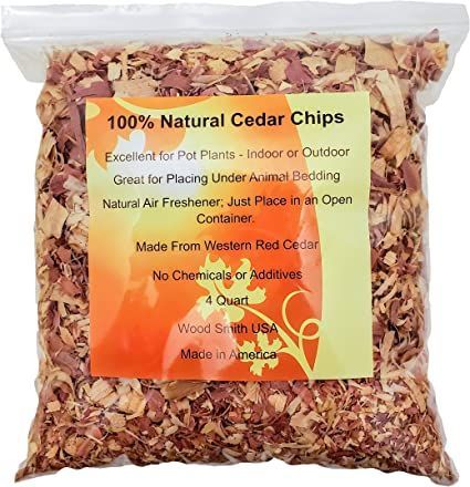 100% Natural Cedar Shavings | Mulch | Great for Outdoors or Indoor Potted Plants (16 QT Cedar Shavings) Tomatoes In Pots, Wood Chip Mulch, Indoor Potted Plants, Cedar Chips, Dog Bedding, Types Of Mulch, Tomato Farming, Natural Air Freshener, Organic Mulch