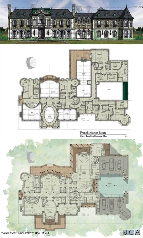 Castle House Plans, Castle Floor Plan, Bangunan Minecraft, House Plans Mansion, Mansion Floor Plan, Plans Architecture, Architectural Floor Plans, Villa Plan, Sims House Plans