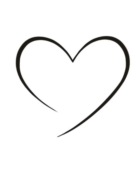 Heart Line Tattoo Design, Heart Fine Line Tattoo, Heart Line Tattoo, Fine Line Heart, Open Heart Tattoo, Heart Sketches, Hart Tattoo, Heart Line, Half Heart