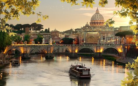 Riverside Cafe, Tiber River, Old Bridges, Romulus And Remus, Riverside Walk, Rome Travel, Boat Tours, Scenic Views, Week End