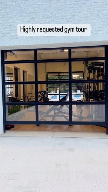 Home Gym With Roll Up Door, Rogue Home Gym, Best Home Gym Setup, Home Gym Setup, Gym Setup, Best Home Gym, Home Gym Design, At Home Gym, Home Gym