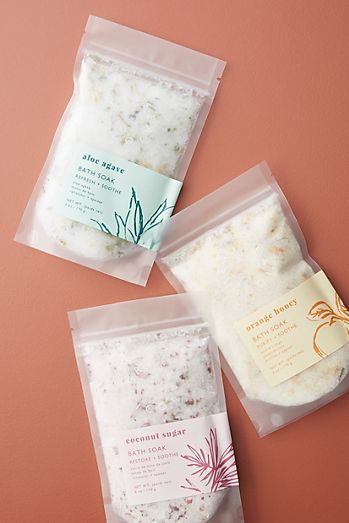 Bath Products | Body Products | Anthropologie Bath Salt Packaging Ideas, Bath Packaging Design, Body Scrub Packaging Ideas, Bath Salts Packaging Ideas, Skincare Product Design, Salt Packaging Design, Bath Salt Packaging, Bath Salts Packaging, Body Scrub Packaging