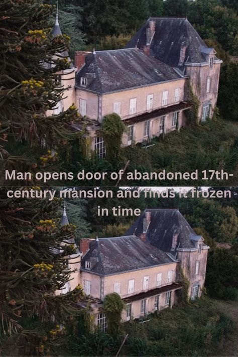 #Man opens #door of abandoned #17th-century mansion and finds it frozen in time Abandoned Mansion For Sale, Garden Pavers, Simple Dining Table, Abandoned Mansion, Abandoned Castles, Hotel Industry, Abandoned Mansions, Frozen In Time, Forest House