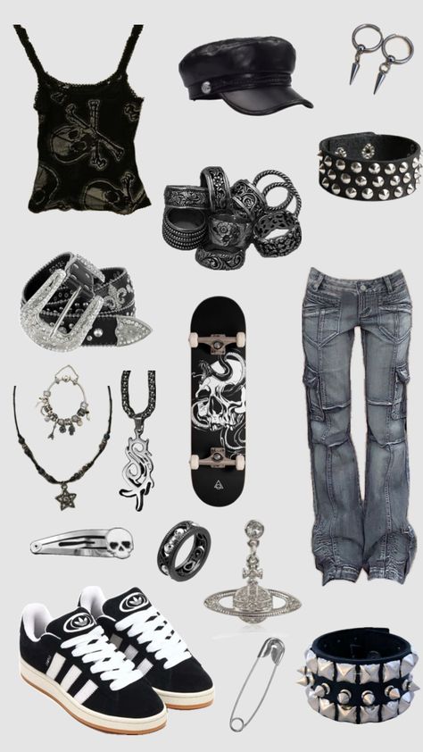 Emo Grunge Outfits, 2000s Alt Fashion, Gigi Outfits, Punk Style Outfits, Best Friend Outfits, Alt Outfits, 2000s Outfits, Fashion Top Outfits, Emo Outfits