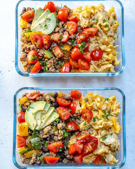 Breakfast Scramble Meal Prep, Clean Eating Meal Prep, Breakfast Scramble, Clean Meal Prep, Prep Breakfast, Breakfast Prep, Meal Prep Clean Eating, Prep Bowls, Clean Eating Breakfast