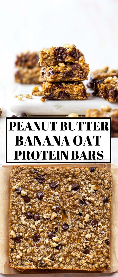 Protein Gronala Bars, Gluten Free Protein Granola Bars, Protein Bars Oatmeal, Diy Granola Bars Healthy Clean Eating, All Natural Protein Bars, Protein Snacks Peanut Butter, Protein Bars With Banana, Banana Oat Protein Balls, Peanut Butter Oatmeal Protein Bar