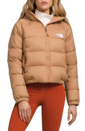 This slightly cropped puffer jacket warmed with 550-fill-power down is lightweight and offers wet-weather protection. 21" length (size Medium) Durable water-repellent (DWR) finish Lined, with down fill 100% nylon Machine wash, tumble dry Imported Certified to the Responsible Down Standard (RDS) by Control Union North Face Hydrenalite, Down Parka Women, North Face 1996, Retro Nuptse Jacket, North Face Brand, Patagonia Down Sweater, Water Repellent Jacket, North Face Nuptse, Cropped Puffer Jacket