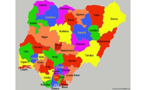 map of nigeria showing 36 states Nigerian Map, Map Of Nigeria, Nigeria Africa, Cross River, Africa Map, Map Design, Map Art, Map, Entertainment