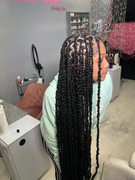 Twist With Curls, Cute Box Braids, Passion Twists, Fire Hair, Braided Cornrow Hairstyles, Cute Box Braids Hairstyles, Protective Hairstyles Braids, Hair Ponytail Styles, Curly Girl Hairstyles