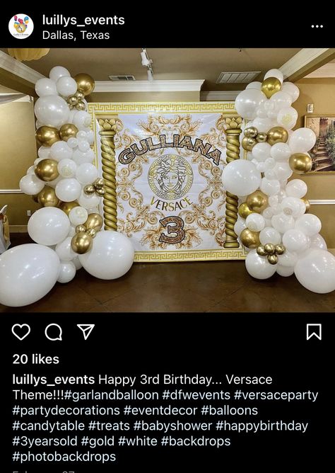 Versace Theme Party Ideas, Versace Wedding, Versace Party, 30th Ideas, Vegan Cheese Recipes, Decor Videos, Candy Table, Vegan Cheese, Photo Backdrop