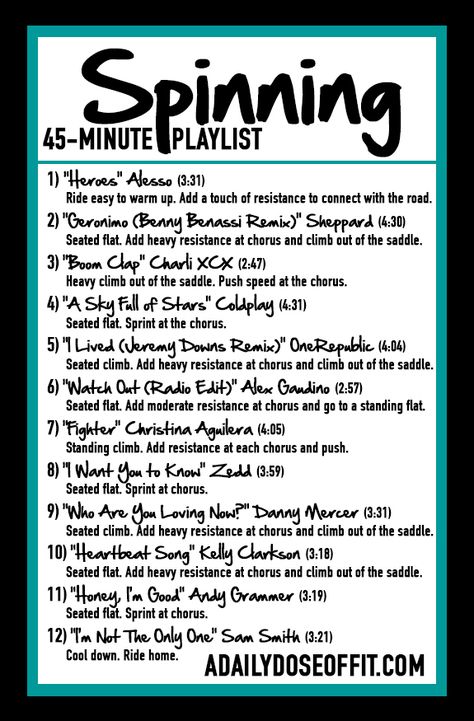 Spinning Playlist, Spin Workout Playlist, Spin Class Routine, Spin Class Workout, Spin Playlist, Spin Routines, Spin Workout, Class Routine, Spin Instructor