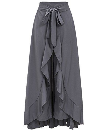 Wrap Skirt Outfit, Pants Model, Solid Skirt, High Waisted Maxi Skirt, Party Rock, Perfect Prom Dress, Party Skirt, Irregular Hem, How To Hem Pants