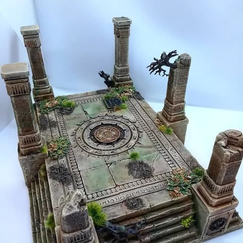 Dnd Modular Terrain, Dnd Miniatures Terrain, Warhammer 40k Terrain, Dnd Terrain, Dnd Terrain Diy, Dnd Diy, Dnd Crafts, Ancient Tomb, Dnd Minis