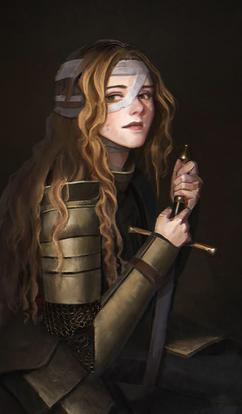 King Painting, Heroic Fantasy, Fantasy Sci Fi, Female Knight, Fantasy Portraits, Dungeons And Dragons Characters, Daily Practices, Fantasy Warrior, Fantasy Rpg