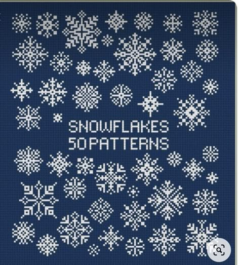 Snow Flake Cross Stitch Pattern, Snowflake Knitting Chart, Pixel Snowflake, Cross Stitch Snowflake, Snowflake Cross Stitch Pattern, Colorwork Knitting Patterns, Snowflake Cross Stitch, Soda Can Crafts, Advanced Knitting