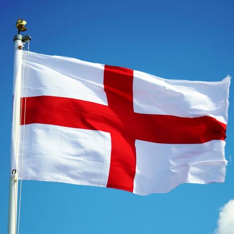 Saint George's flag the flag of England Flag Of England, England Flag, St George, England, Flag, Red, Blue, White