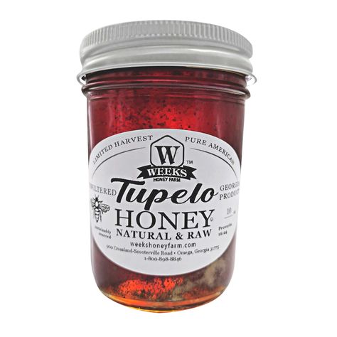 🎅 Georgia Tupelo in a new 10 oz size option for gifts and friends who deserve the best! Order your jar today. Available for a limited Georgia Tupelo in a new 10 oz size option for gifts and friends who deserve the best! Order your jar today. Available for a limited time. https://www.weekshoneyfarm.com/collections/feature-honey-families/products/weeks-pure-raw-tupelo-honey-is-a-georgia-delight-16-oz?variant=46020884496638 #tupelohoneytime #rawhoney #georgiagrown #weekshoneyfarm #kosherfood Tupelo Tree, Honey And Clover, Honey Farm, Tupelo Honey, Gold Reserve, Orange Blossom Honey, Honey Shop, Best Honey, Kosher Recipes