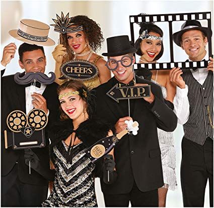 1920's Party, Deco Photo, Vintage Hollywood Stars, Hollywood Party Theme, Roaring 20s Party, Gatsby Art, Movie Themed Party, Cheer Party, Photo Booth Prop