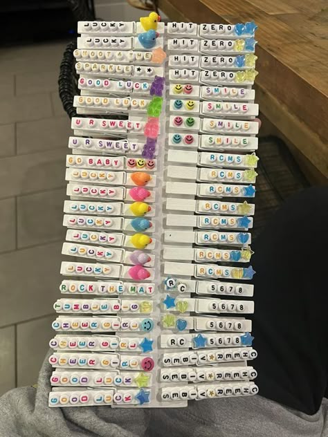 All About Cheer Pins | It’s my daughter’s first season competing and we have had so much fun making pins | Facebook Cheer Pegs Ideas, Pins For Cheer Comps, Cheer Competition Clothespins, Volleyball Clothespins, Cheer Pins Sayings, Cheer Clip Ideas, Cheer Peg Ideas, Cheer Clothespins, Cheer Clothes Pins