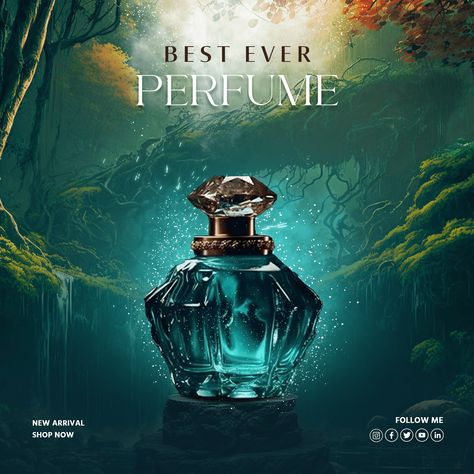 Social Media Post Design For Perfume :: Behance Perfume Social Media Post, Perfume Social Media Design, Perfume Advertisement, Perfume Ads, Creative Advertising Photography, Creative Post, Perfume Ad, Social Media Post Design, Graphic Design Product