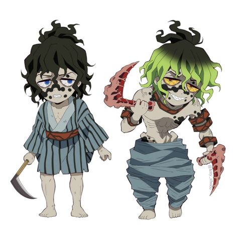 Chibi Gyutaro, Gyutaro And Daki Icon Matching, Demon Slayer Gyutaro, Gyutaro Demon Slayer, Gyutaro Fanart, Gyutaro Shabana, My Hero Academia Eraserhead, Chibi Characters, Art Prompts