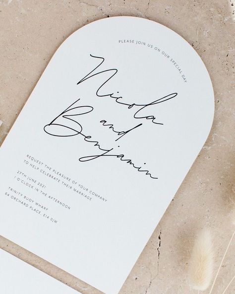 Classic Wedding Stationery, Simple Elegant Wedding, Minimalist Wedding Invitations, Wedding 2024, Minimal Wedding, Invitation Inspiration, Simple Wedding Invitations, Wedding Logos, Invitation Card Design