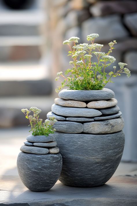 Discover how to make your decor stand out with these 32 DIY stone projects—click now! Garden Ideas To Make, Stone Artwork, Stone Projects, Decor Stand, Stone Ideas, Stone Architecture, Concrete Crafts, Driftwood Crafts, Creative Home Decor