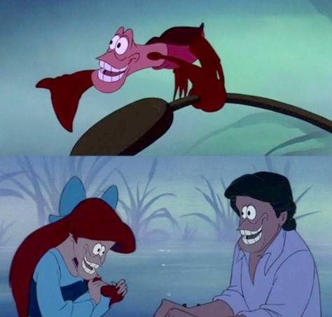 Ariel - Eric - Sebastian Face Swap Disney Face Swaps, Funny Face Swap, Funny Disney Memes, Face Swap, Face Swaps, Funny Disney, Disney Jokes, Disney Memes, Funny Face