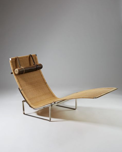 Poul Kjærholm "PK24", E. Kold Christensen, Denmark, 1965 Mid Century Danish Furniture, Poul Kjaerholm, Danish Chair, Furniture Design Chair, Cozy Chair, Danish Furniture, Armchair Furniture, Fritz Hansen, Contemporary Home Decor