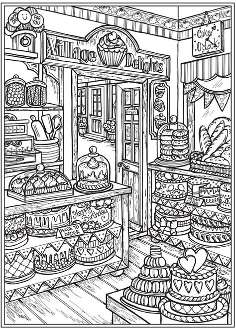 Dover Publications Coloring Pages, Coloring Pages Funny, Dover Coloring Pages, Dover Publications Coloring, Colouring Ideas, Creative Haven Coloring Books, Barbie Coloring Pages, Adult Coloring Designs, Dover Publications