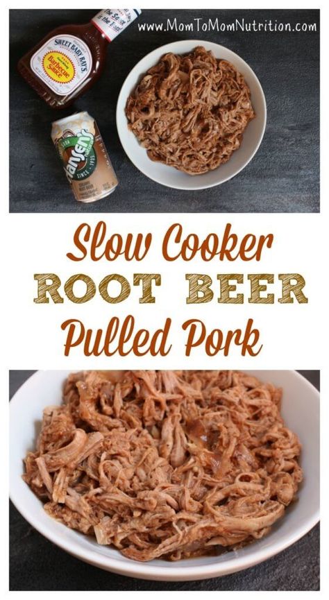 Pork tenderloin simmered in root beer and finished with BBQ sauce makes one simple, unique take on pulled pork sandwiches! Root Beer Pulled Pork, Pulled Pork Tenderloin, Rootbeer Pulled Pork, Beer Pulled Pork, Mom To Mom, Crockpot Slow Cooker, Cooking Pork Tenderloin, Pulled Pork Sandwiches, Pulled Pork Tacos