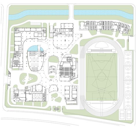 Visually Impairment, School Layout, School Floor Plan, High School Plan, High School Design, School Building Design, Campus Design, School Campus, School Plan