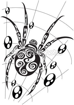 spider Spider Vector, Spider Silhouette, Spider Tattoos, Stained Glass Tattoo, Spider Svg, Spider Web Tattoo, Spider Design, Web Tattoo, Elbow Tattoos