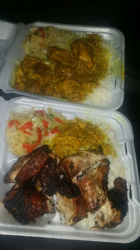 Jamaican food Jamaican Food Snapchat, Munchies Recipes, Deliverance Prayers, Jamaican Food, Plate Ideas, Night Food, Delicacy Food, Food Pics, Jamaican Recipes