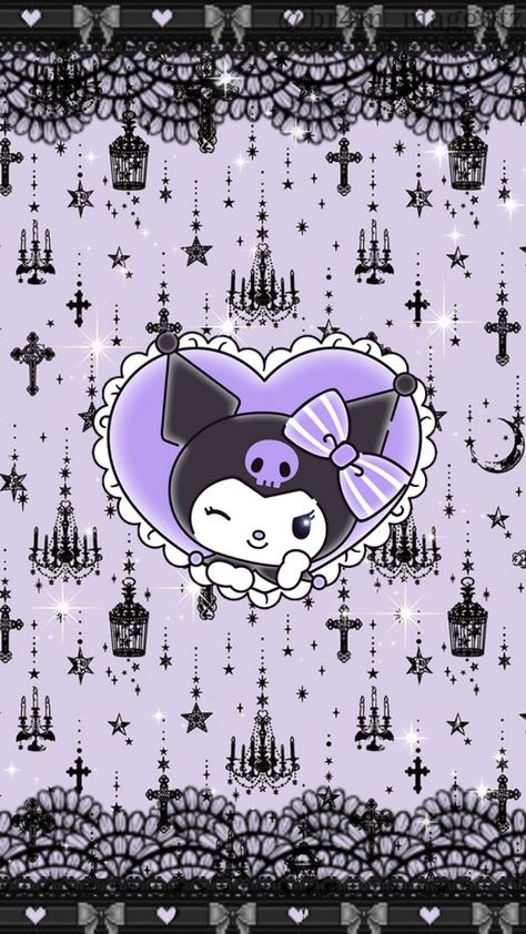 Ever wanted a Kuromi wallpaper that didn't look stupid or an egirl edgelord pucked on it? I'm your guy! Kuromi Valentines Day Wallpaper, Kuromi Aesthetic Pfp, Aesthetic Kuromi Wallpaper, Kuromi Wallpaper Aesthetic, Kuromi Lockscreen, Kuromi Wallpaper Purple, Kuromi Wallpaper Iphone, Kuromi Wallpaper, Egirl Wallpaper