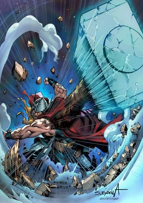 Thor Artwork, Thor Comic Art, Thor Art, Thor Comic, Arte Nerd, The Mighty Thor, Marvel Characters Art, Marvel Artwork, Arte Dc Comics