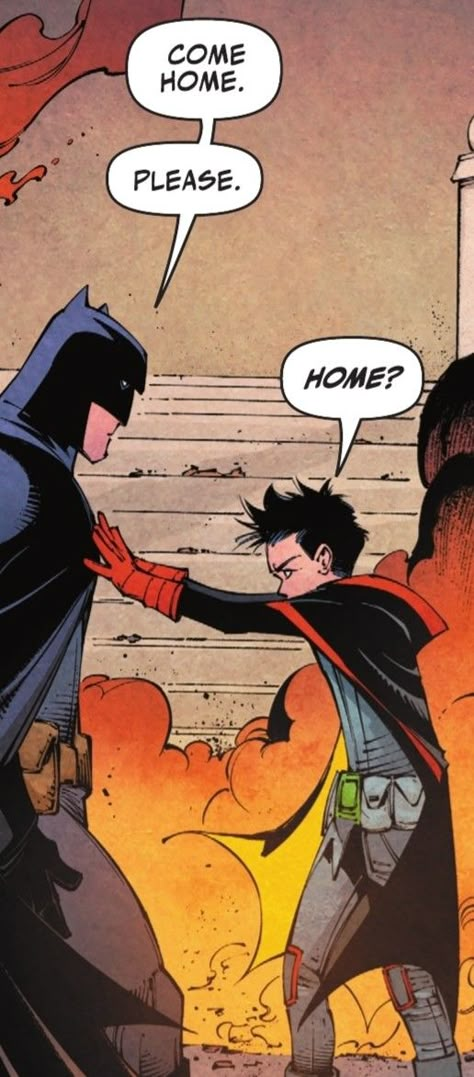 Dc Wallpaper Desktop, Batfamily Comic Panels, Damian Wayne Wallpaper Iphone, Damian Wayne Comic Panel, Damian Wayne And Bruce, Bat Family Wallpaper, Batman And Robin Wallpaper, Batman Comic Quotes, Damian Wayne Wallpaper