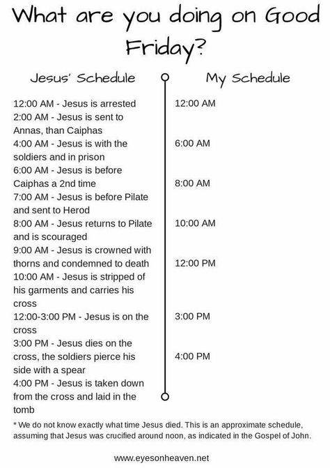 This really helps put into perspective Jesus' final hours. Good Friday Bible Verses, Catholic Lent, Resurrection Sunday, Faith Formation, Catholic Kids, Religious Education, Good Friday, Bible Lessons, Spiritual Inspiration