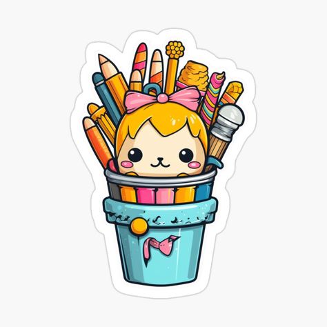 Get my art printed on awesome products. Support me at Redbubble #RBandME: https://www.redbubble.com/i/sticker/Cute-KawaiiMadness-Kawaii-Pencil-Holder-by-KawaiiMadness7/145722856.JCQM3?asc=u Pencil Sticker, Islamic Dp Quotes, Kawaii Pencil, Random Products, Dp Quotes, Stickers For Journal, Islamic Dp, Decorate Notebook, Coloring Stickers