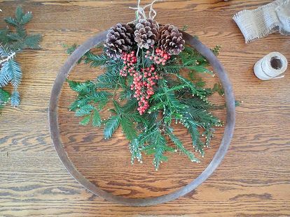 Diy Wine Barrel, Barrel Crafts, Wine Barrel Ring, Wine Barrel Rings, Barrel Ring, Barrel Projects, Ring Wreath, Wall Christmas Tree, Need Wine