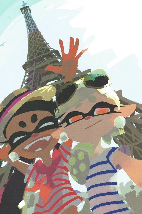 Splatoon Official Art, Splatoon Squid Sisters, Sister Wallpaper, Splatoon Squid, Squid Sisters, Callie And Marie, Splatoon 2 Art, Sisters Art, Bee And Puppycat